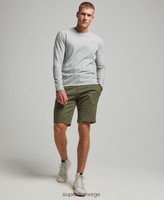 Superdry kaki klær 86P46D289 vintage logobrodert jerseyshorts menn