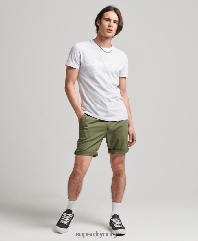 Superdry kaki klær 86P46D312 vintage offiser chino-shorts menn