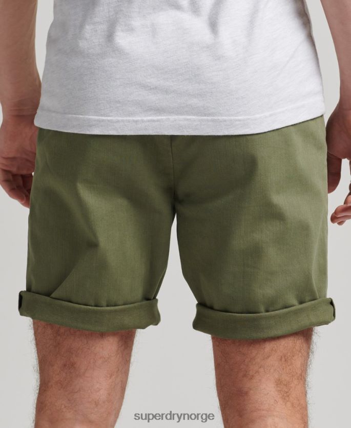 Superdry kaki klær 86P46D312 vintage offiser chino-shorts menn