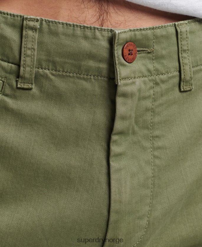 Superdry kaki klær 86P46D312 vintage offiser chino-shorts menn