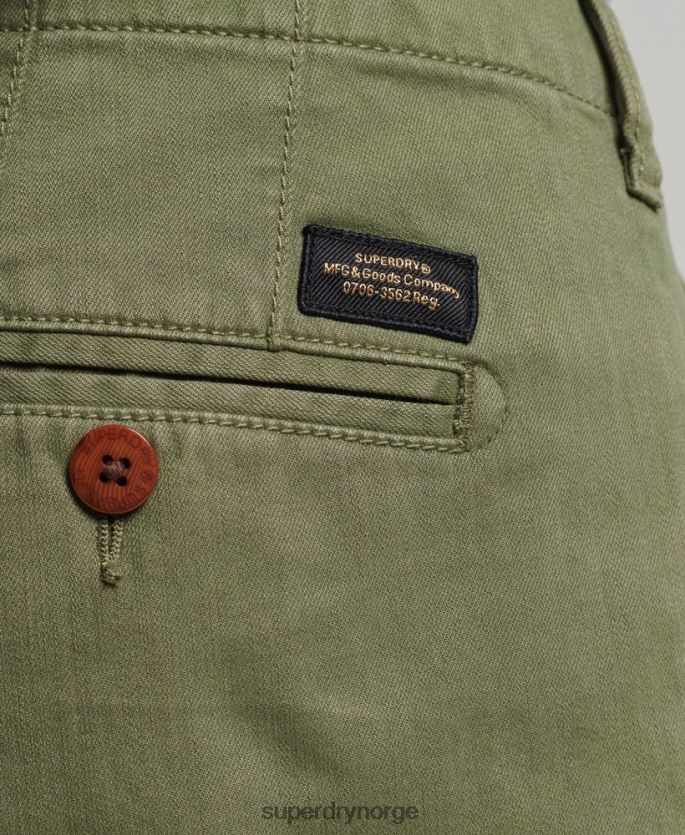 Superdry kaki klær 86P46D312 vintage offiser chino-shorts menn