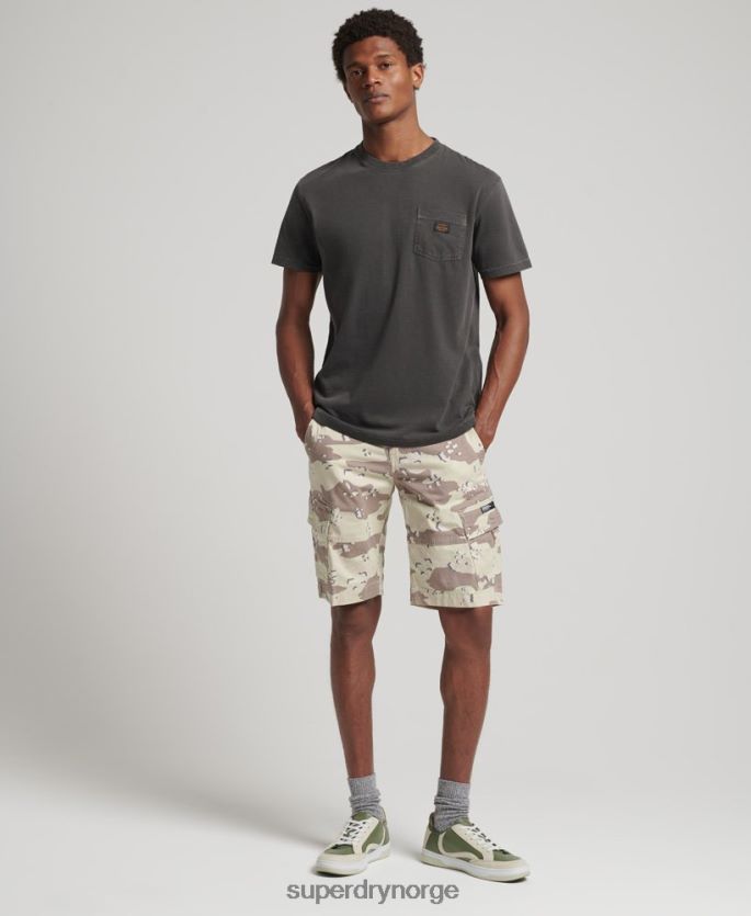 Superdry kaki klær 86P46D353 core cargo shorts menn
