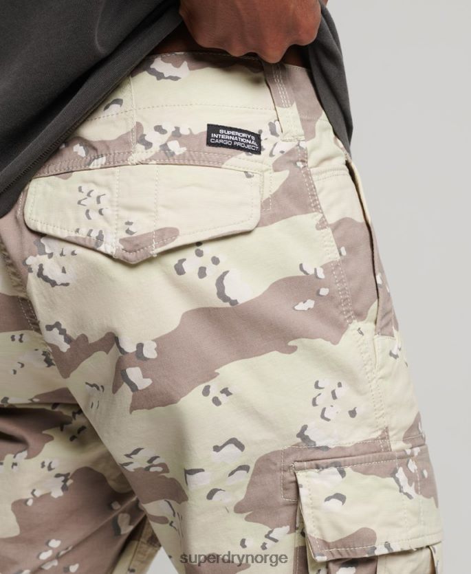 Superdry kaki klær 86P46D353 core cargo shorts menn