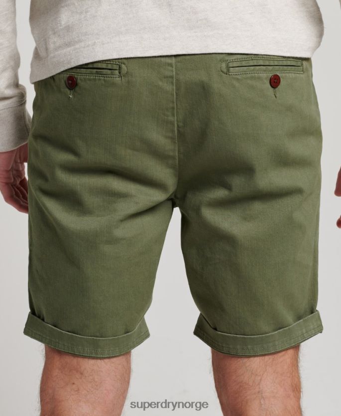 Superdry kaki klær 86P46D53 offiser chino shorts menn