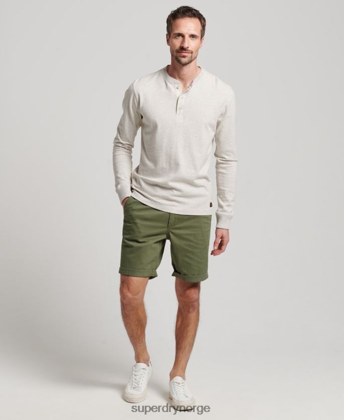 Superdry kaki klær 86P46D53 offiser chino shorts menn