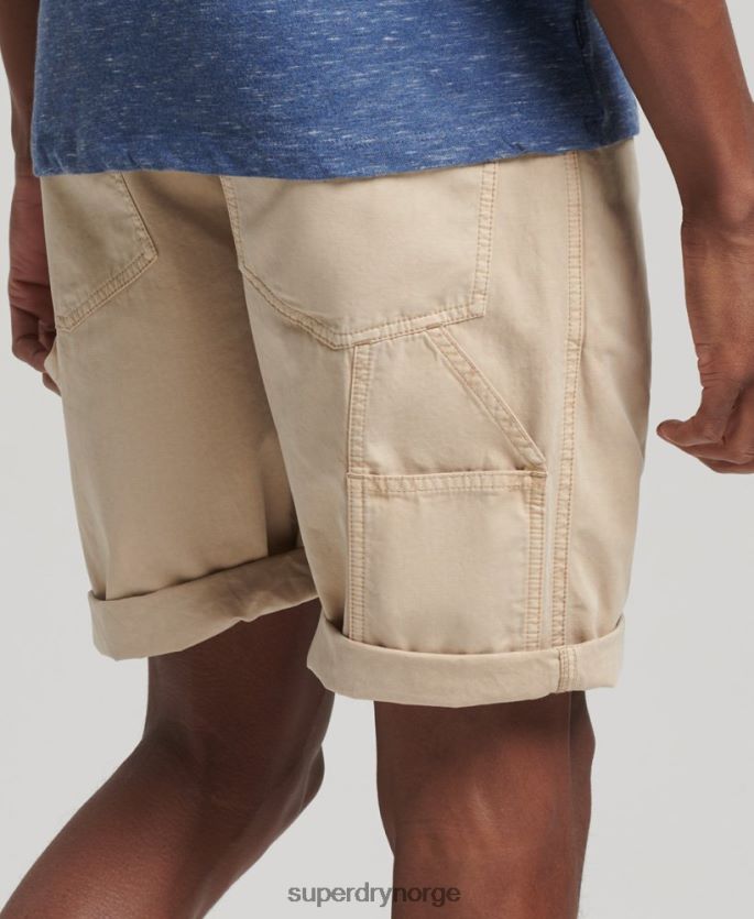 Superdry krem klær 86P46D331 vintage snekkershorts i økologisk bomull menn