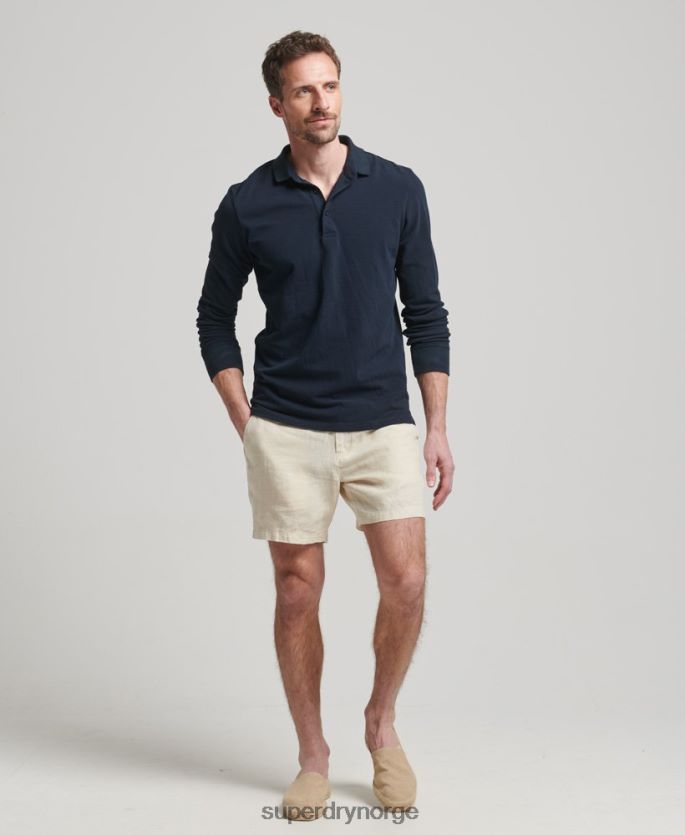 Superdry krem klær 86P46D54 overfarget linshorts menn