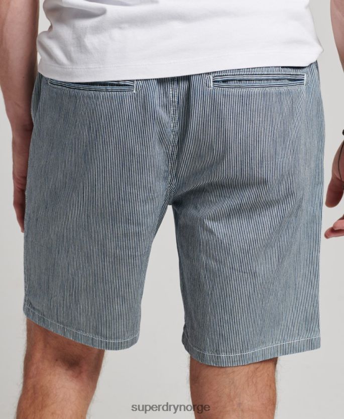 Superdry lyse blå klær 86P46D259 overfarget shorts menn