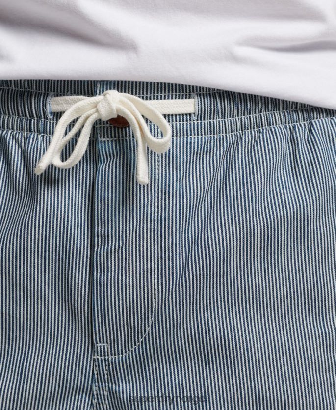 Superdry lyse blå klær 86P46D259 overfarget shorts menn