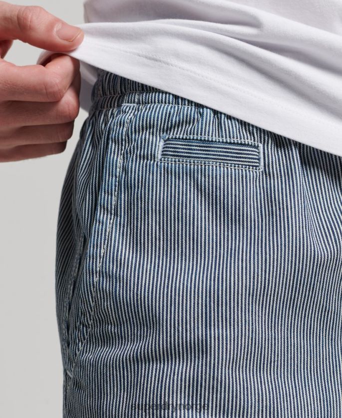 Superdry lyse blå klær 86P46D259 overfarget shorts menn