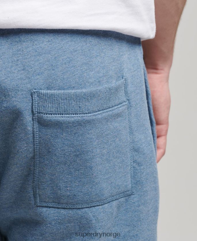 Superdry lyse blå klær 86P46D320 vintage logobrodert jerseyshorts menn
