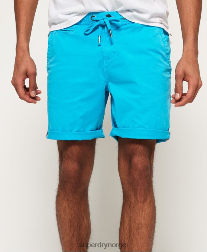 Superdry lyse blå klær 86P46D376 solbrente shorts menn