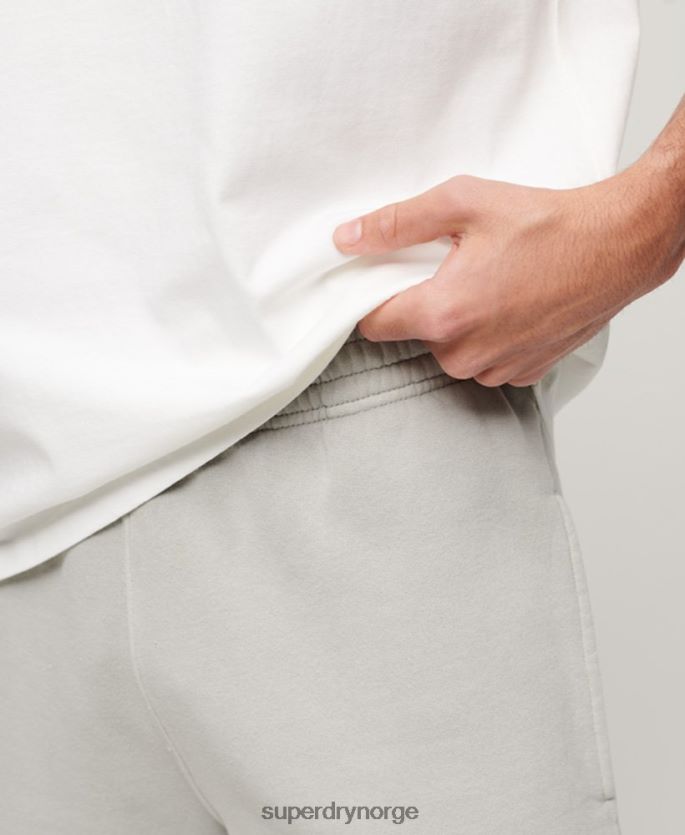 Superdry lysegrå klær 86P46D297 vintage mark shorts menn