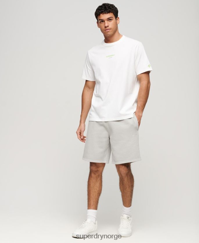 Superdry lysegrå klær 86P46D297 vintage mark shorts menn