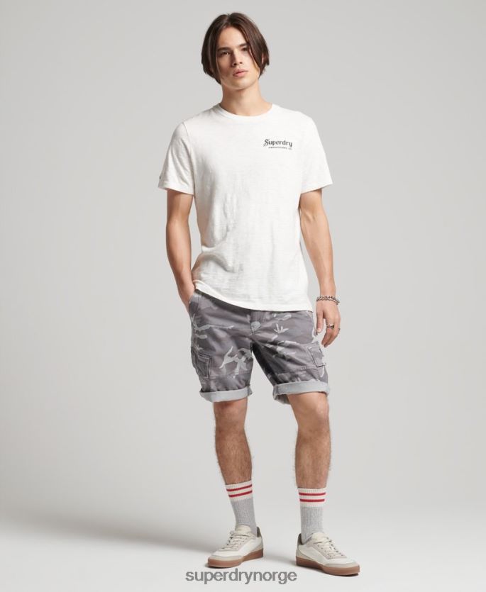 Superdry lysegrå klær 86P46D334 core cargo shorts menn