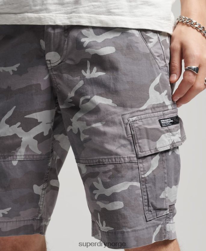 Superdry lysegrå klær 86P46D334 core cargo shorts menn