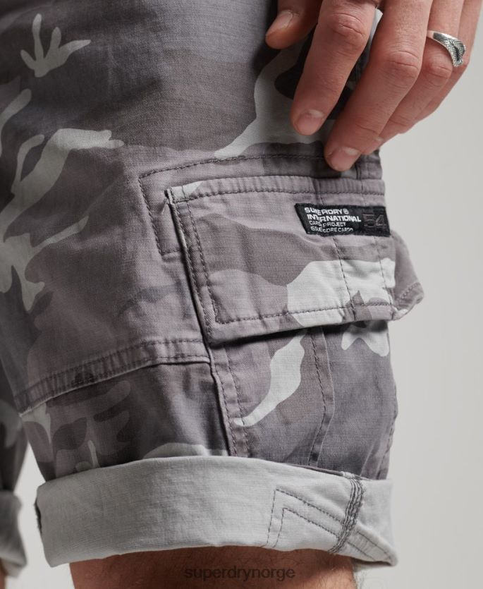 Superdry lysegrå klær 86P46D334 core cargo shorts menn