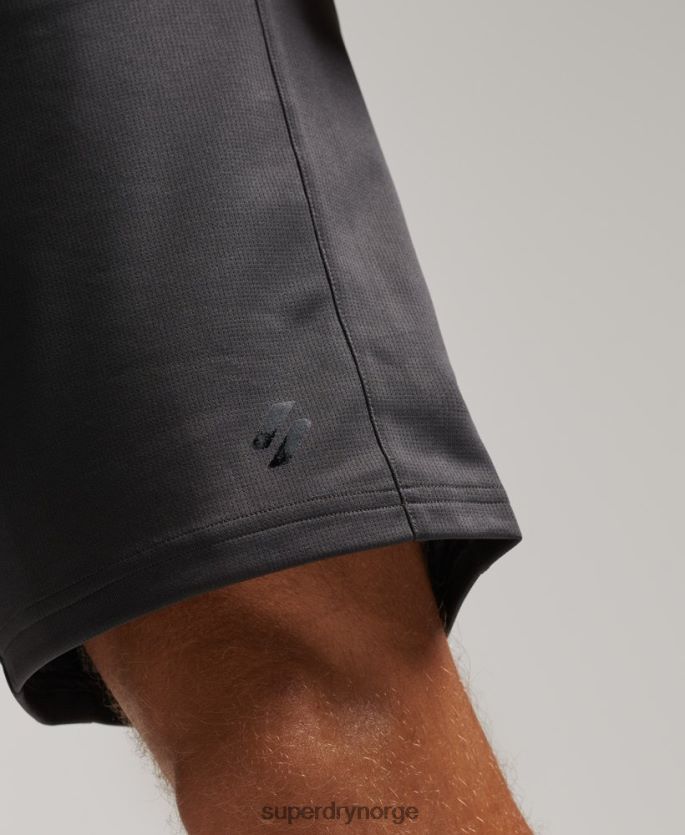 Superdry mørk grå klær 86P46D318 core avslappet shorts menn