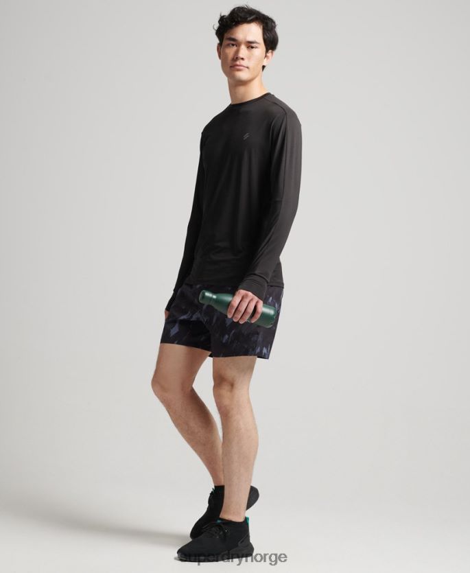 Superdry mørk grå klær 86P46D5358 løpeshorts menn