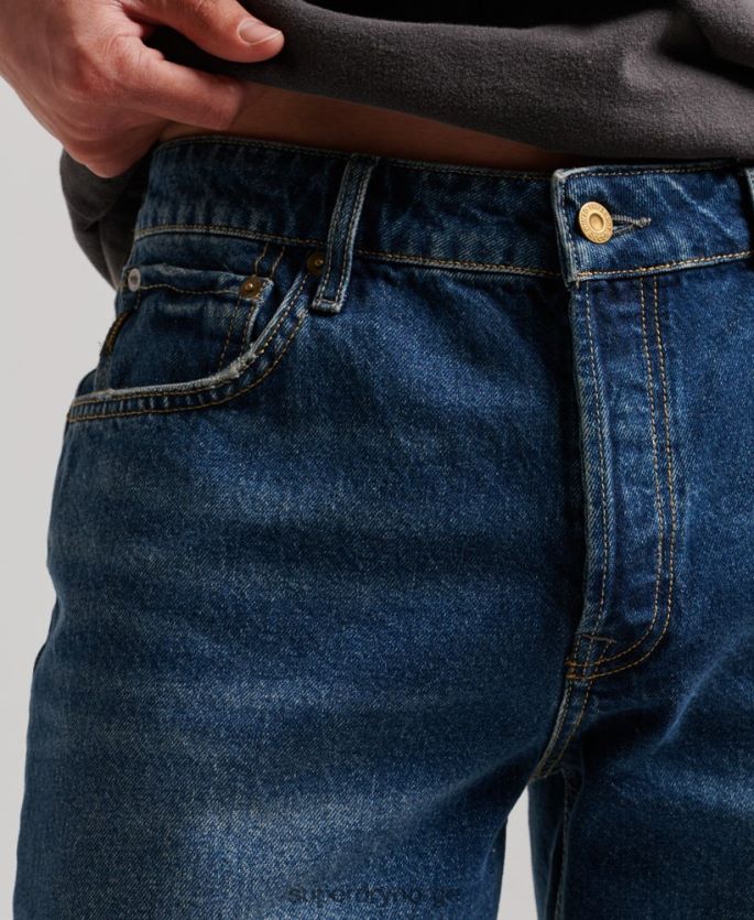 Superdry mørke blå klær 86P46D110 rette shorts menn