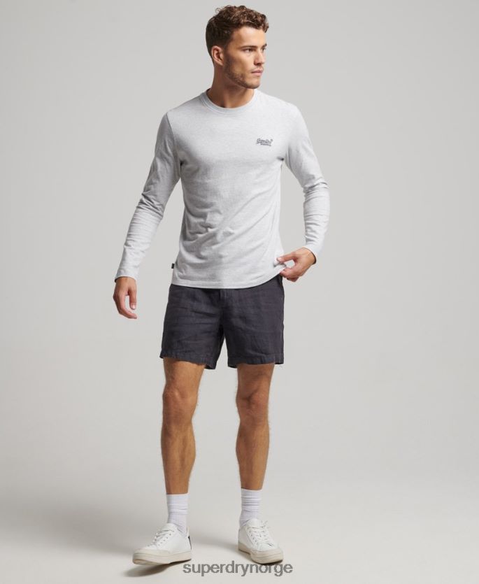 Superdry marinen klær 86P46D108 overfarget linshorts menn