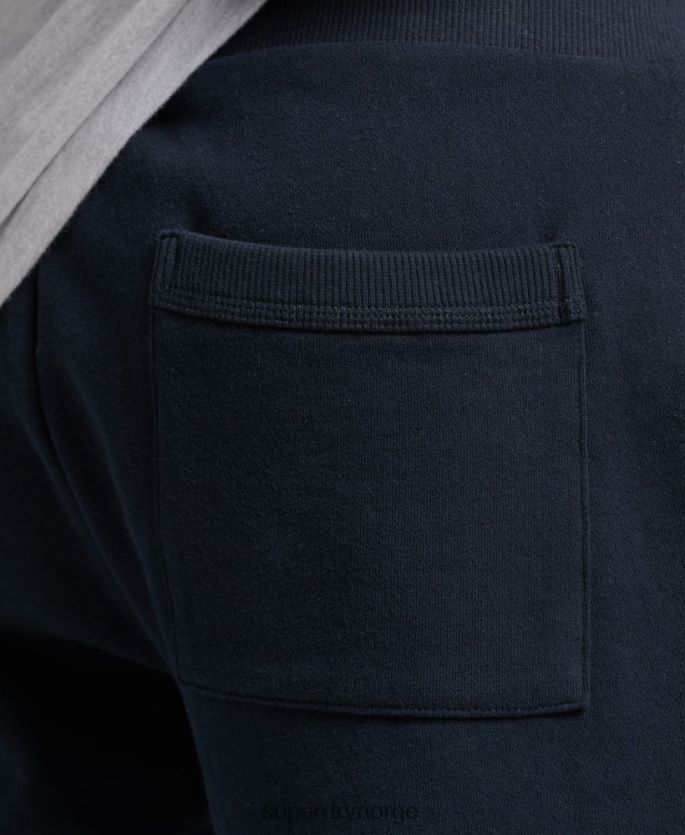 Superdry marinen klær 86P46D310 jerseyshorts med vintage logo i økologisk bomull menn