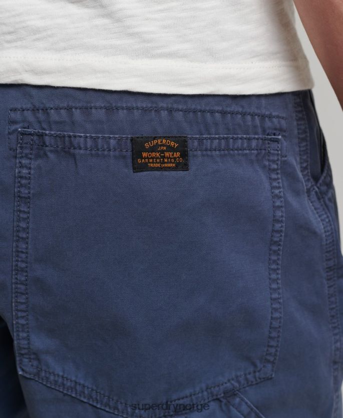 Superdry marinen klær 86P46D358 vintage snekkershorts i økologisk bomull menn