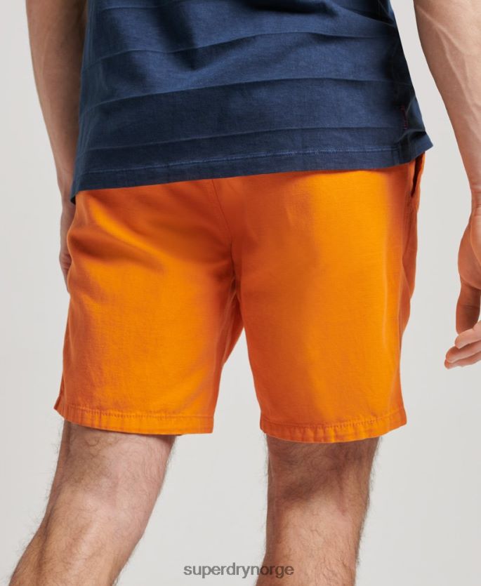 Superdry oransje klær 86P46D299 vintage overfarget shorts menn
