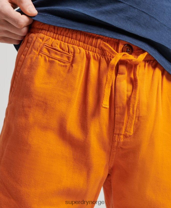Superdry oransje klær 86P46D299 vintage overfarget shorts menn