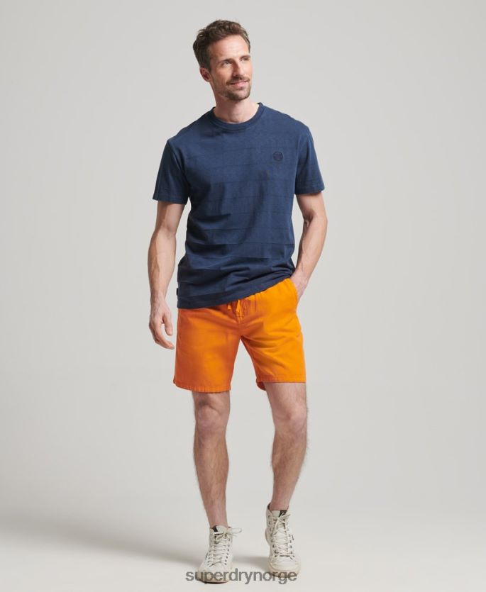Superdry oransje klær 86P46D299 vintage overfarget shorts menn