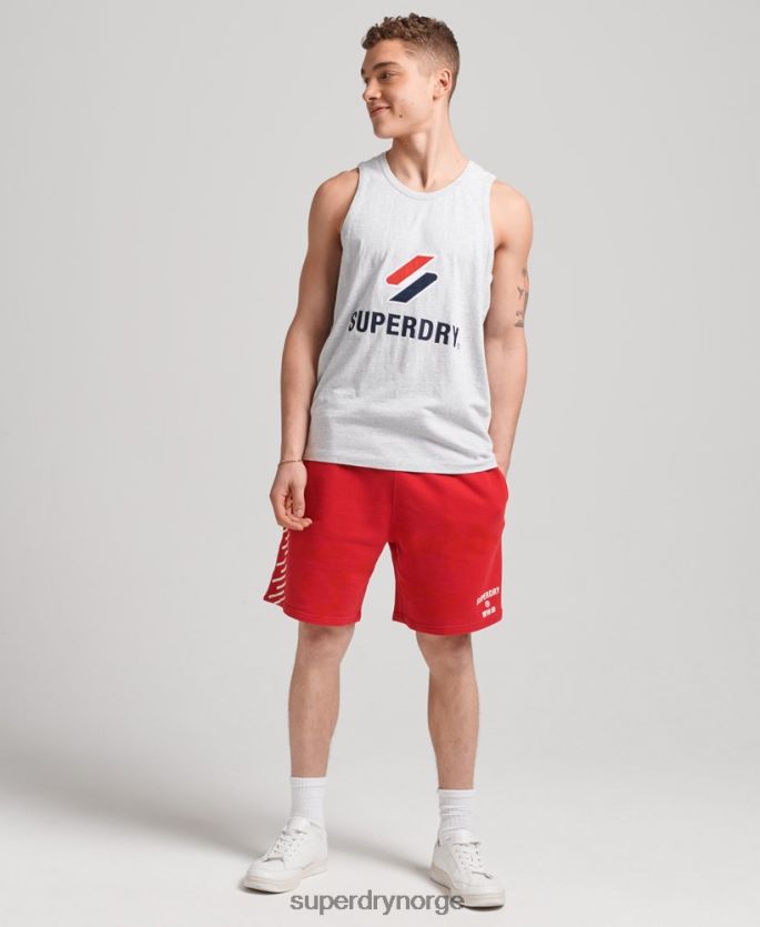 Superdry rød klær 86P46D338 kode kjerne sportsshorts menn