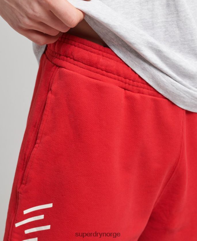 Superdry rød klær 86P46D338 kode kjerne sportsshorts menn