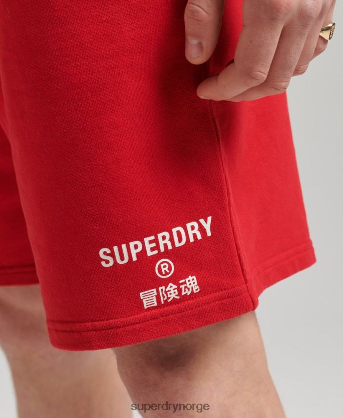 Superdry rød klær 86P46D338 kode kjerne sportsshorts menn