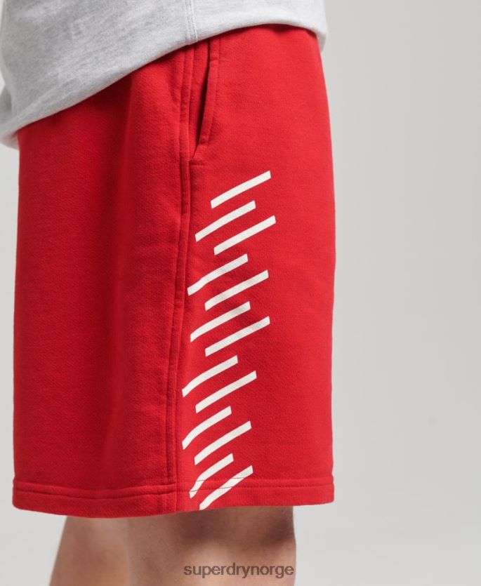 Superdry rød klær 86P46D338 kode kjerne sportsshorts menn