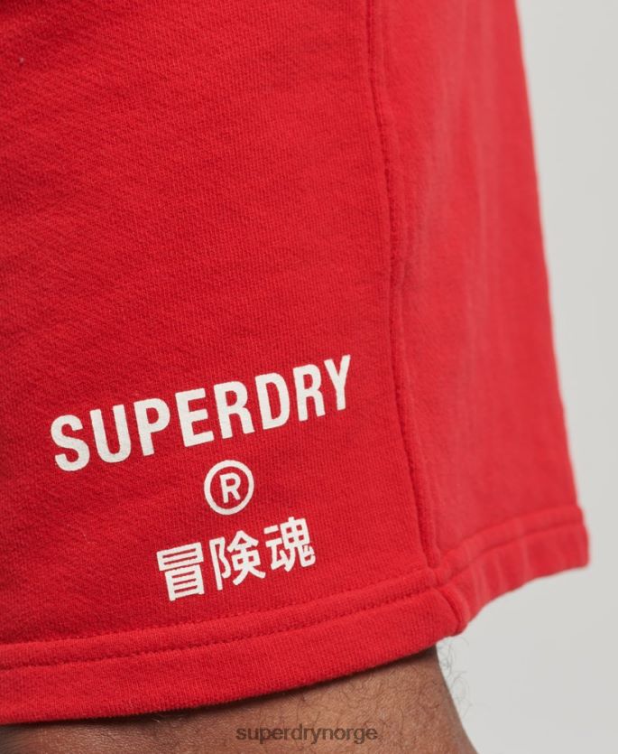 Superdry rød klær 86P46D367 kode kjerne sportsshorts menn