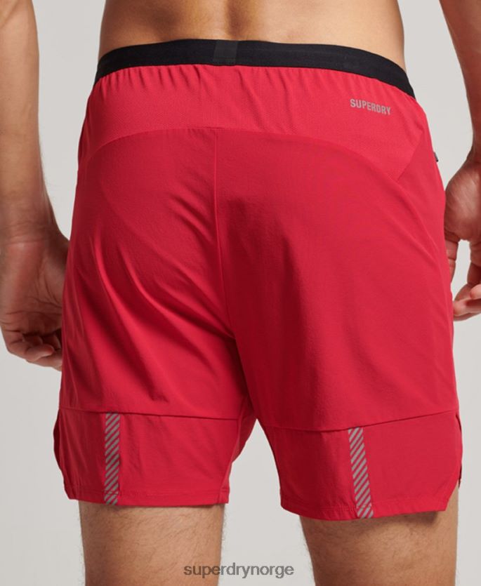 Superdry rød klær 86P46D5406 kjøre premium lagdelte shorts menn