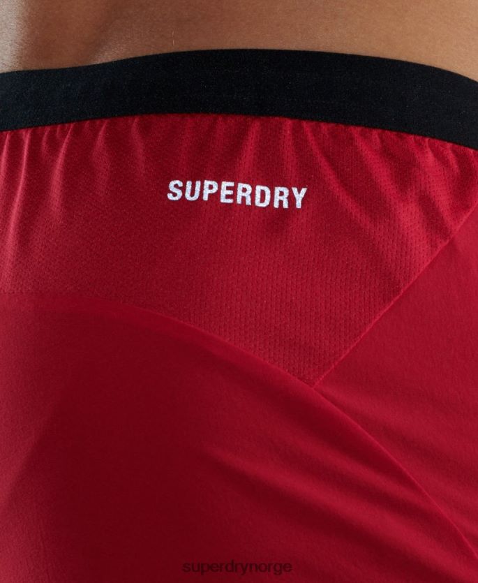 Superdry rød klær 86P46D5406 kjøre premium lagdelte shorts menn