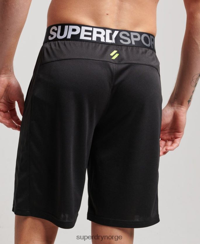 Superdry svart klær 86P46D1411 core avslappet shorts menn