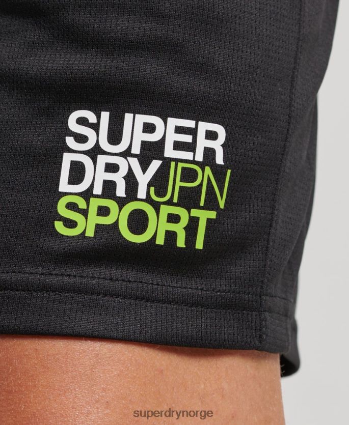 Superdry svart klær 86P46D1411 core avslappet shorts menn