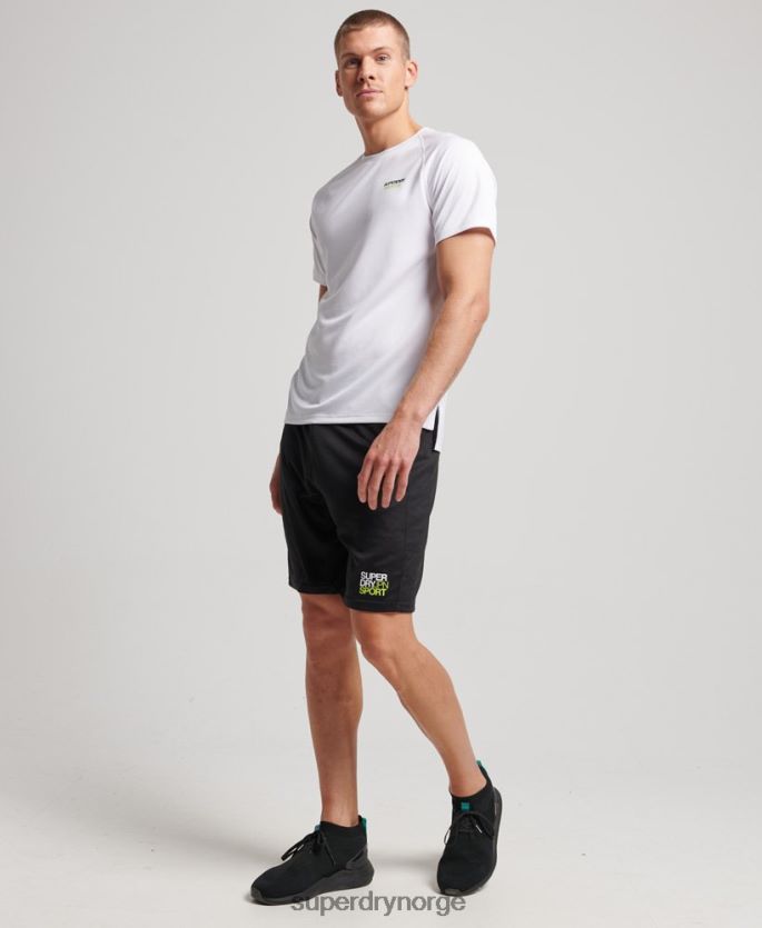 Superdry svart klær 86P46D1411 core avslappet shorts menn