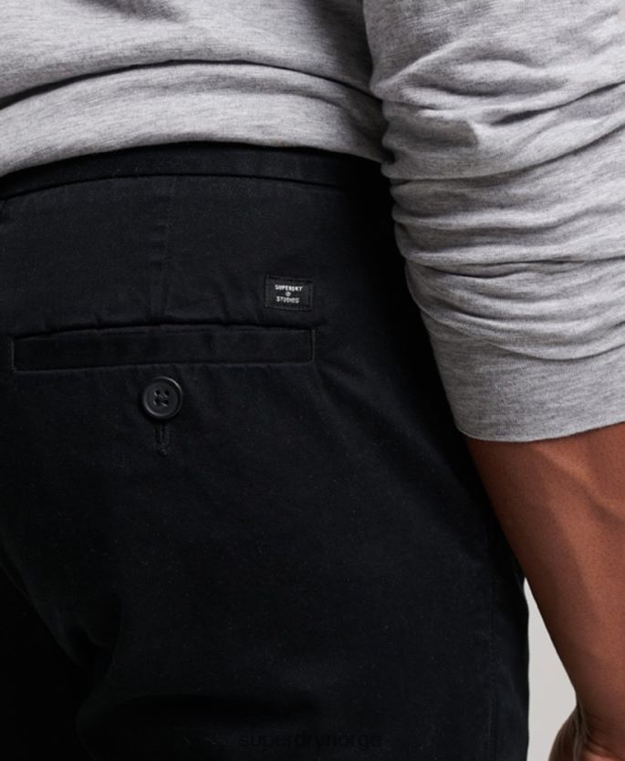 Superdry svart klær 86P46D255 core chino-shorts menn