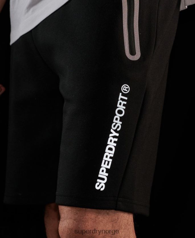 Superdry svart klær 86P46D315 gymtech shorts menn