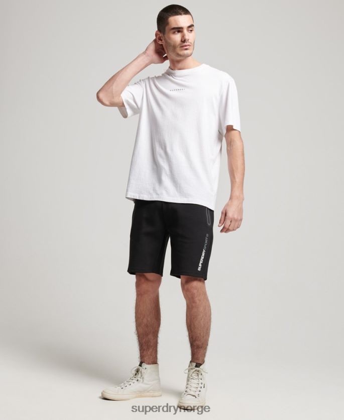 Superdry svart klær 86P46D315 gymtech shorts menn