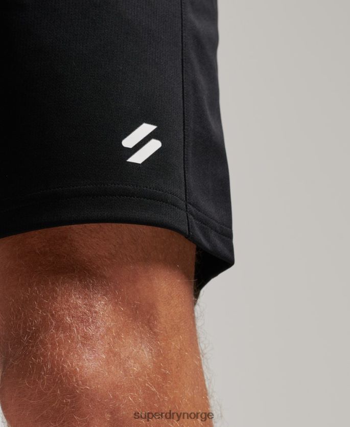 Superdry svart klær 86P46D316 core avslappet shorts menn
