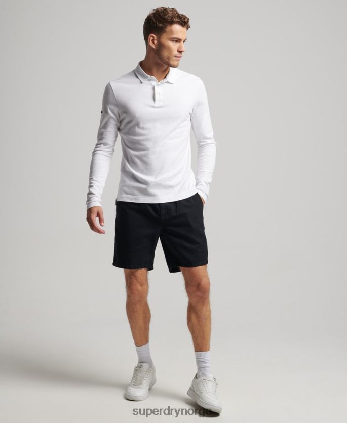 Superdry svart klær 86P46D322 vintage overfarget shorts menn