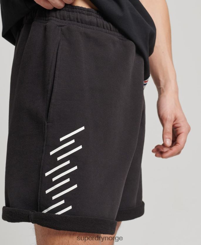 Superdry svart klær 86P46D328 kode kjerne sportsshorts menn