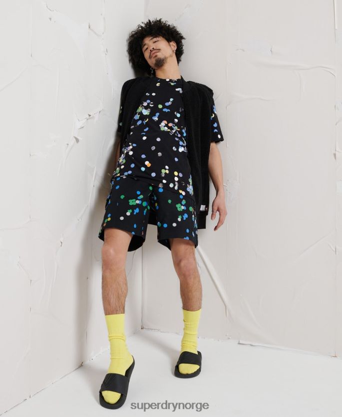 Superdry svart klær 86P46D329 energi ekstra shorts menn