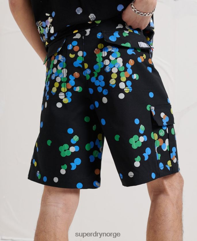 Superdry svart klær 86P46D329 energi ekstra shorts menn