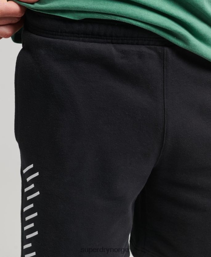 Superdry svart klær 86P46D347 kode kjerne sportsshorts menn
