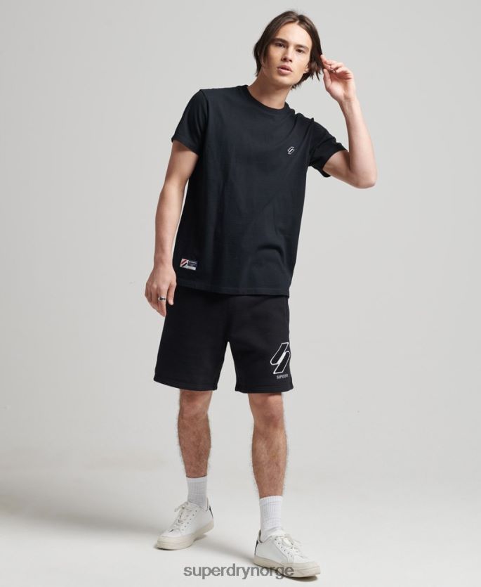 Superdry svart klær 86P46D372 kode klassiske sweatshorts menn